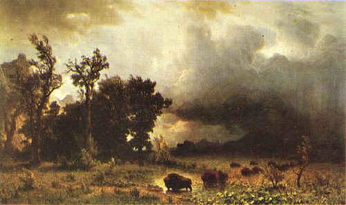 Albert Bierstadt Buffalo Trail France oil painting art